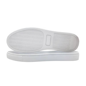 Suela de Zapato de Plataforma TPR Blanca y Negra de Alta Elasticidad HT-9K0423, Talla 24-46, Logotipo Personalizado, Antideslizante, Resistente al Desgaste, Suela para Calzado Informal - Product Image 1