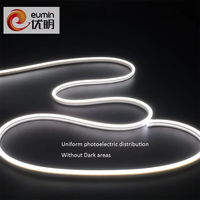 Tira de Luz LED de Neón de PVC Curvada y Moldeable, Alto CRI 90, Emisión de Luz Uniforme, Sombra 3000K, Blanco Cálido, Fácil Instalación para Stand