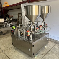 Machine d'emballage de boisson Scellage de remplissage de pot de yaourt Machine de remplissage et de scellage de tasse de yaourt entièrement automatique pour yaourt