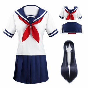 Costume de Cosplay <span class=keywords><strong>Anime</strong></span> Yandere Ayano Aishi, uniforme d'école JK pour filles, robes pour femmes, ensembles complets - Product Image 1