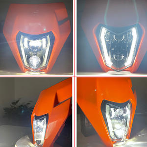 Phare LED sport modifié pour <span class=keywords><strong>KTM</strong></span> EXC EXCF SX XC <span class=keywords><strong>125</strong></span> 150 250 350 450 Motocross Dirt Pit Bike Moto Enduro Masque de moto - Product Image 5