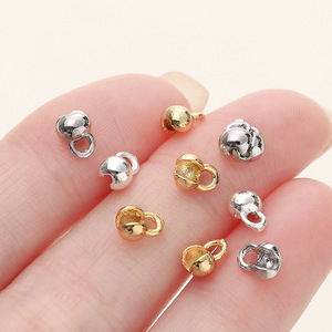 Heart Shape Gold Plated Jewelry Buckle For <b>Bracelet</b> Making <b>Copper</b> Plating DIY Accessories GA0603 - Product Image 3