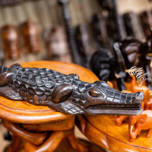 RENART AFRIKAN Congo DR Handcrafted Wood Carving Tribal <b>Figure</b> Authentic African Art Gift - Product Image 1