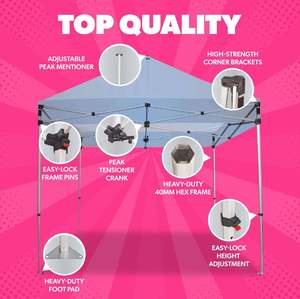 Tente publicitaire personnalisée, protection contre les rayons ultraviolets, résistante à l'eau, construction sur mesure, emballage personnalisé - Product Image 5