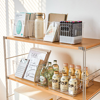Rayonnage de rangement en plastique pour 4 bouteilles, de style européen et rustique, supports de fer, organisateur, pour le bureau ou le mur