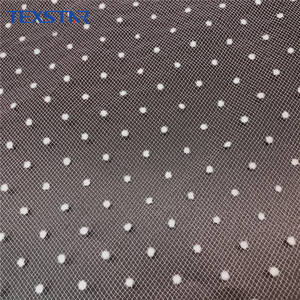 100% पॉलिएस्टर उच्च गुणवत्ता स्विस पोल्का डॉट आते पैटर्न मुद्रित tulle मेष कपड़े के लिए पोशाक - Product Image 3