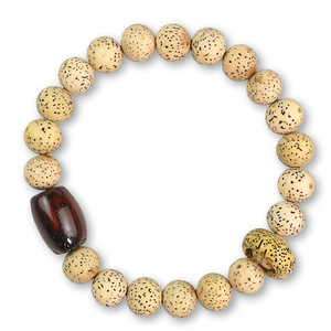 Star Moon Bodhi Seed Bracelet 9mm 21 Beads Unisex Religious Jewelry - Product Image 5