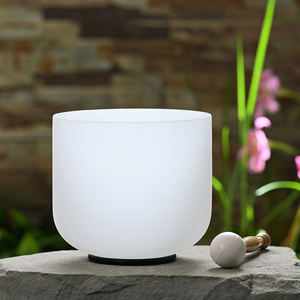 Cuenco de Cristal de Cuarzo Blanco Lechoso de 6-37 Pulgadas, Precio de Fábrica Jinfang, Instrumento de Sonido para Sanación y Yoga - Product Image 6
