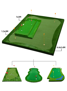 Chất Lượng Cao Chuyên Nghiệp Golf Thực Hành Đào Tạo Hỗ Trợ Lớn Golf Đặt Màu Xanh Lá Cây Tùy Chỉnh Thực Hành Trong Nhà Ngoài Trời Golf Đặt Mat - Product Image 3