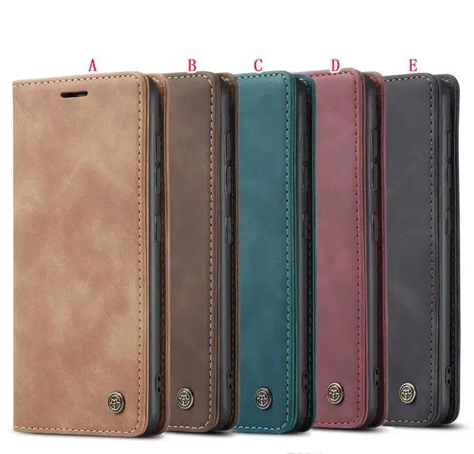 Top Caseme Retro Wallet Leather Phone Case For Samsung Galaxy A32 5G A52 A72 4G A22 A12 5G S21 FE Flip Magnetic Stand Skin Cover