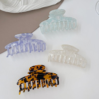 Pince à cheveux polyvalente en feuille d'acétate pour femmes avec design de niche Grand os de dragon Dos élégant Accessoire pour cheveux