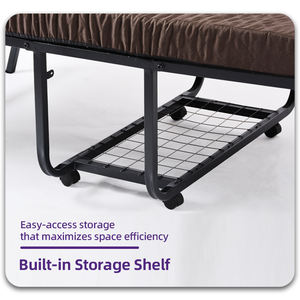 <span class=keywords><strong>Lit</strong></span> pliant avec matelas, <span class=keywords><strong>lit</strong></span> <span class=keywords><strong>d</strong></span>'appoint pour adulte, cadre robuste, pliable, portable, simple, <span class=keywords><strong>facile</strong></span> à ranger pour chambre <span class=keywords><strong>d</strong></span>'hôtes, petit appartement - Product Image 4