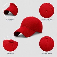 Casquettes de baseball unisexes en gros, 6 panneaux, 100 % coton sergé, ajustables, style vintage, avec broderie et impression de logo personnalisés