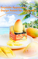 Sac de friandises à la crème glacée crémeuse à la mangue de style coréen d'Abink. Additifs pour lait chocolaté riche, multi-saveurs, surgelés à -18°C, sac en peluche