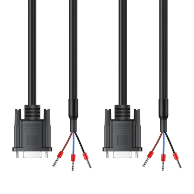 Mingyue DB9 Serial Port Straight Head Male and Female Connector 3 Core RS232 Single Head 0508 Tube Terminal Data signal Cable