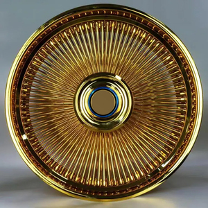 Wire <strong>Wheels</strong> China 20" 22" 24" 26" Inches All Golden <strong>Spoke</strong> Floating Cap Wire <strong>Wheel</strong> 20x9 20x10 22x9 22x10 26x10 <strong>Spoke</strong> <strong>Wheel</strong> - Product Image 5