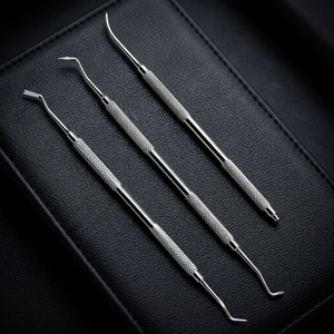 Spatule dentaire en acier inoxydable de qualité chirurgicale, 1 pièce, sonde manuelle de nettoyage des dents, poignée texturée, instrument de soins bucco-dentaires - Product Image 4