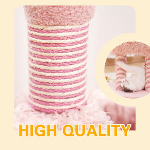 Fabricante al por mayor Rosa Blanco flamenco diseño gato rascador - Product Image 4