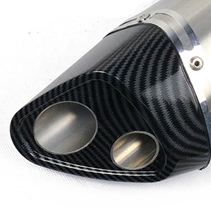 Silencieux d'échappement de moto en Fiber de carbone pour Nmax FZ1 R6 R15 R3 <span class=keywords><strong>ZX6R</strong></span> ZX10 Z900 CBR1000 GSXR1000 PCX125 PCX150 - Product Image 6