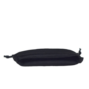 Sac d'emballage pour outils en coton et lin noir personnalisé avec bande de logo blanche - Product Image 5