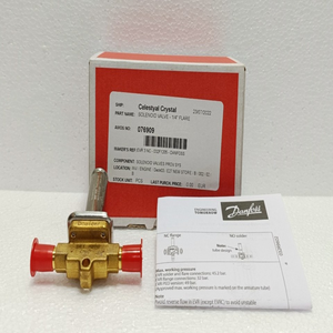 Válvula Solenoide Danfoss EVR 3 NC 1/4" Flare 032F8107 Refrigeración HVAC Disponible en Stock - Product Image 1