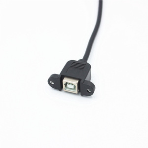 สายต่อขยาย USB B ชายกับหญิง แบบมุมฉาก 0.3 ม. หรือ 0.5 ม. พร้อมหูยึด - Product Image 3