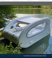 Bateau ponton pliable gonflable solaire ELECTRICAT, bateau de plaisance à énergie solaire, bateau de ponton à propulsion amusante