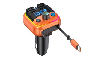 Émetteur FM 6.0 Portable, Récepteur Audio Sans Fil, Lecteur <span class=keywords><strong>MP3</strong></span>, Chargeur Rapide USB pour Allume-Cigare, Garantie 1 An - Product Image 3
