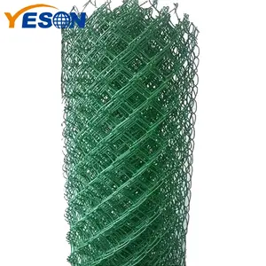 草和聚氯乙烯涂层旋风线，用于72英寸链节围栏材料11-1/2规格
