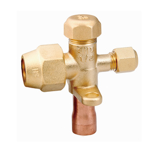 Sanhua Refrigeration Parts 1/4 Copper <strong>Stop</strong> <strong>Valve</strong> Service Split <strong>Valve</strong> - Product Image 6