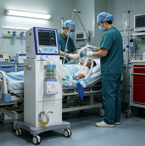 Aparato de Ventilación Mecánica de Bajo <span class=keywords><strong>Precio</strong></span>, <span class=keywords><strong>CPAP</strong></span> No Invasivo, <span class=keywords><strong>Máquina</strong></span> Portátil de Terapia Respiratoria Médica, Respiradores Simples para UCI - Product Image 1