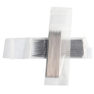 100pcs Aiguille triangulaire réutilisable Aiguille de prélèvement sanguin médical Traitement d'<span class=keywords><strong>acupuncture</strong></span> - Product Image 6