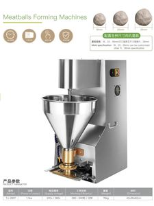 Mini boules de poisson commercial en acier inoxydable, remplissage automatique, pour fabrication de boulettes de viande - Product Image 2