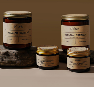Bougie d'extérieur Osmanthus pour Glamping et B&B, en pot de verre dégradé, vente en gros, pour décoration de terrasse et ambiance feu de camp - Product Image 2