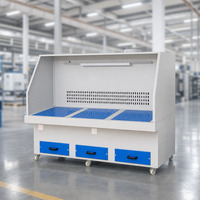 Table à aspiration industrielle en acier au carbone pour l'extraction des fumées de soudage, le ponçage, le polissage et la collecte des poussières