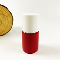 Flacon de vernis à ongles opaque en verre de 9 ml avec bouchon et pinceau pour base et couche de finition