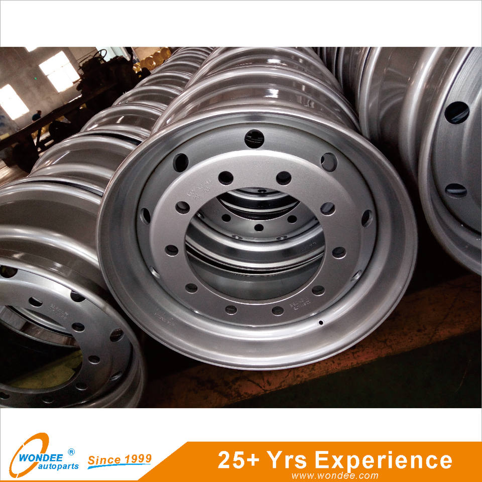 10 Holes 8.5-24 Inch Steel Wheel Rim for Bus Truck and Semi Trailer ...