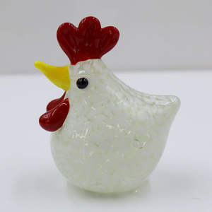 Grosir kustom berwarna tangan ditiup <span class=keywords><strong>Murano</strong></span> Lampwork kaca kerajinan miniatur Ayam Jantan Ayam figur Paskah dekorasi rumah - Product Image 3
