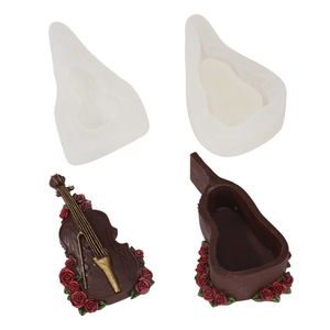 DIY rose-shaped violin storage box, food-grade 0-degree epoxy resin silicone mold - Product Image 4