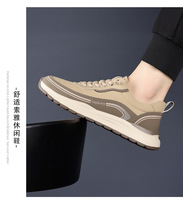 Chaussures décontractées pour hommes, légères et souples, pour l'extérieur et la montagne, petites chaussures blanches populaires, nouvelle mode