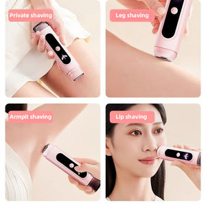 Étanche IPX6 Double Tête <span class=keywords><strong>Rasoir</strong></span> Électrique Rasoirs pour Dames Indolore Pubic Hair & Bikini Tondeuse Laser Type Ménage Outil - Product Image 3