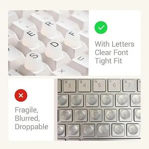 Pegatinas de teclado elevadas de silicona suave con letras para uñas largas, para mujer, para arte de uñas y escritura, tipo teclas. - Product Image 6