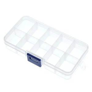 10 Grid <strong>canbe</strong> remove transparent plastic small box kit storage box jewelry jewelry box electronic components parts finishing box - Product Image 5