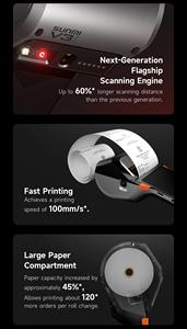 Terminal de <span class=keywords><strong>Point</strong></span> de Vente Mobile Sans Fil V3 Plus, Appareil PDV Portable Tout-en-un pour Restaurant - Product Image 2