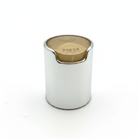 Bouchon de bouteille cosmétique en plastique argenté de haute qualité 24/410 28/410 avec disque en aluminium, à visser, anti-déversement, pour liquides