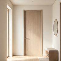Portes intérieures modernes en bois massif, anti-rayures, taille personnalisable, finies pour chambre, salle de bain, salon, cuisine, bureau, hôtel