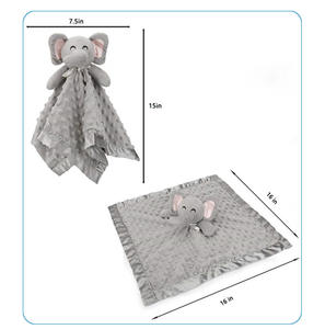Couverture en peluche de bébé en forme d'animal confortable en gros de haute qualité couverture de sécurité en peluche pour bébé populaire - Product Image 2