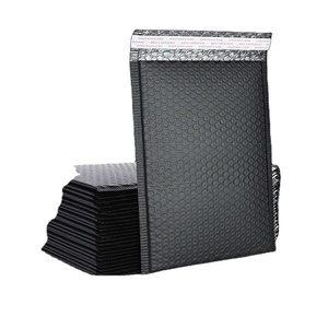 Bán Buôn Giá Rẻ Tùy Chỉnh Nhãn Hiệu Riêng Logo Kim Loại Matte Bong Bóng Đen Phong Bì Vận Chuyển - Product Image 1