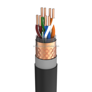 สายเคเบิล Cat5 SFTP CCA สำหรับภายนอกอาคาร ยอดขายดีที่สุด, ฉนวนป้องกันเดี่ยว 0.43/0.45/0.5 มม. 300 ม. ปลอกหุ้ม LSZH, สาย LAN - Product Image 3