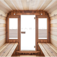 Harga Mewah Pribadi Kamar Mandi Uap dengan Sauna Luar Ruangan Sauna Kering 4-6 Orang